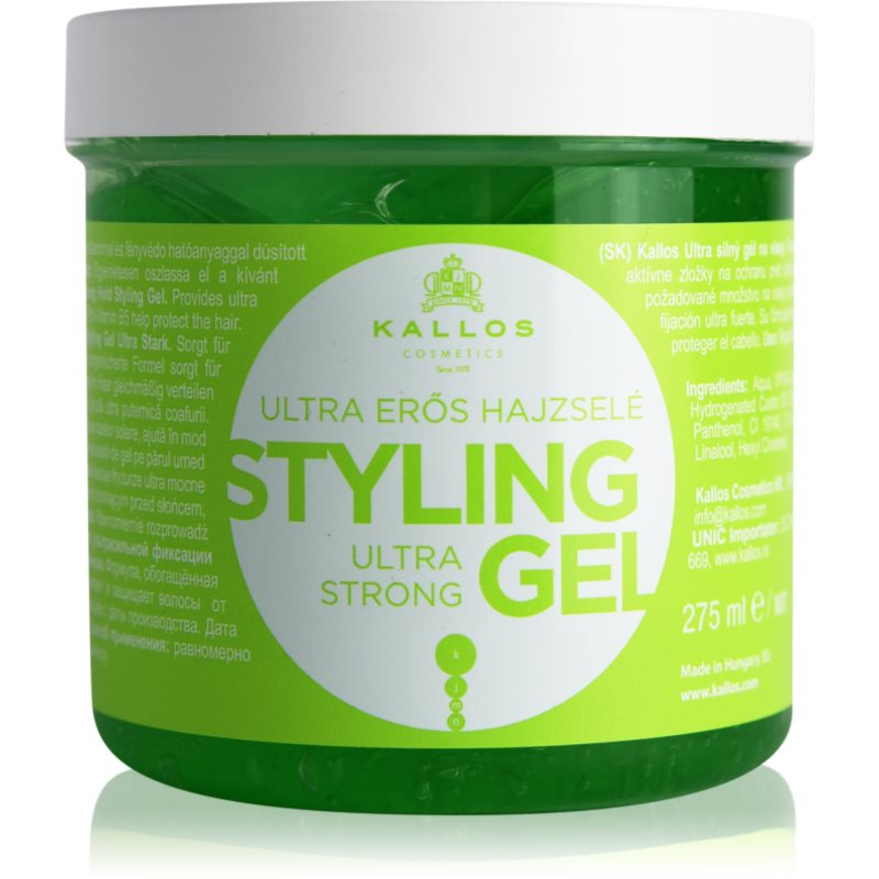 Kallos KJMN Ultra Strong Styling Gel extra silný gel na vlasy 275 ml
