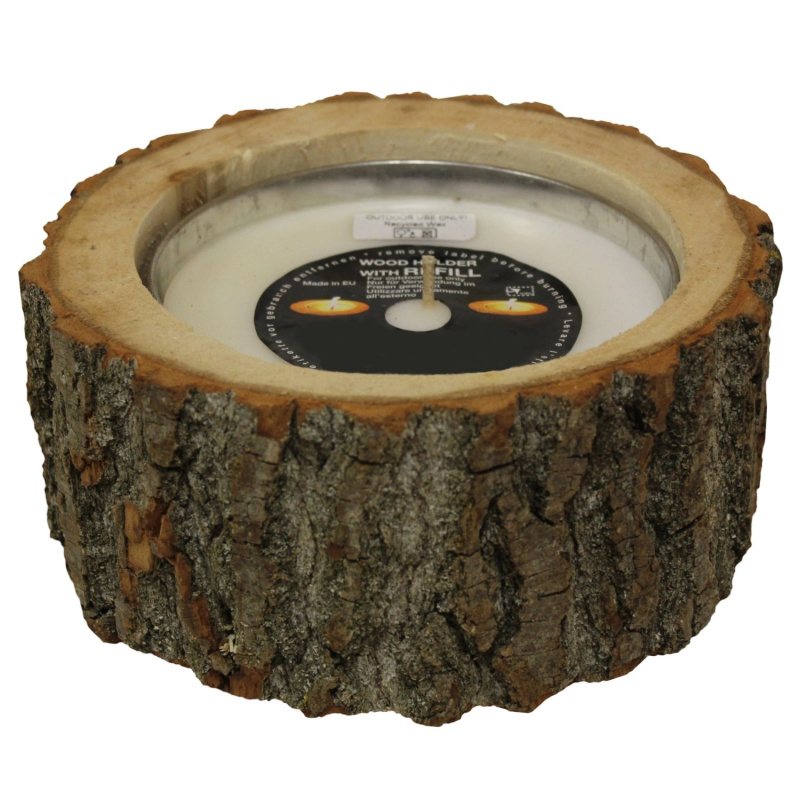 Sunny Garden Svíčka ve svícnu z plátu stromu, pr. 16 x 7,5 cm