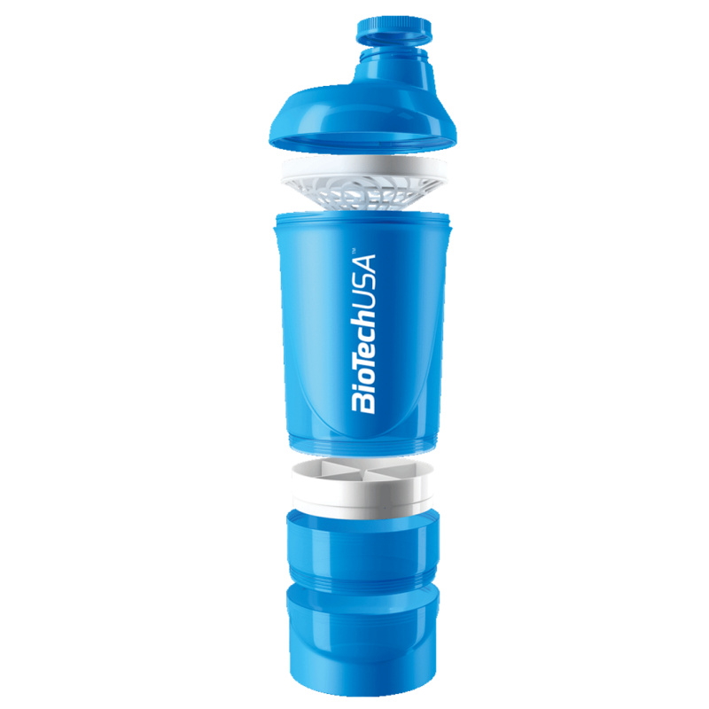 Biotech USA BioTechUSA šejkr Wave+ 600ml + 200ml + 150ml - modrá