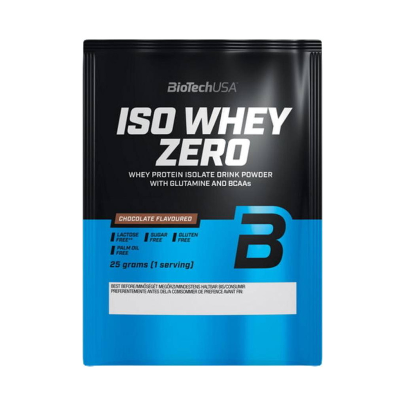 BioTech USA ISO Whey ZERO, Protein bez laktózy, TESTER, 25 g Příchuť: Banán
