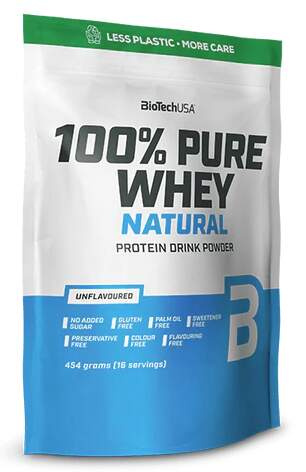BioTech USA 100% Pure Whey Protein, 454 g Příchuť: Neochucený