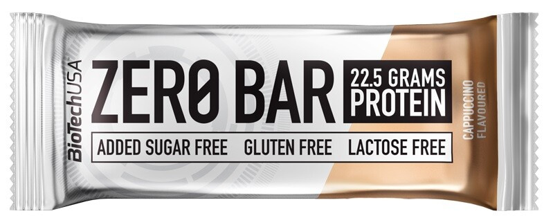 BioTech USA Zero Bar, proteinová tyčinka, 50 g Příchuť: Capuccino