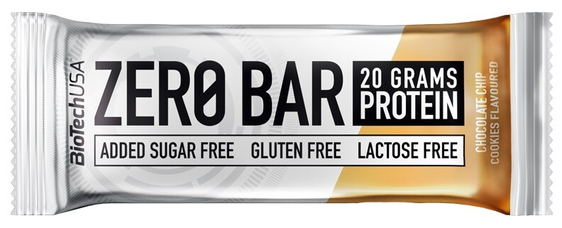 BioTech USA Zero Bar, proteinová tyčinka, 50 g Příchuť: Čokoláda/Sušenka