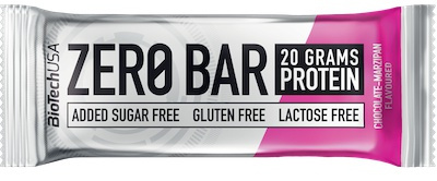 BioTech USA Zero Bar, proteinová tyčinka, 50 g Příchuť: Čokoláda/Marcipán