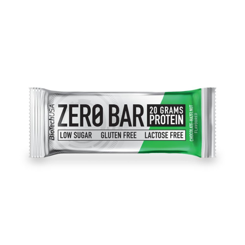 BioTech USA Zero Bar, proteinová tyčinka, 50 g Příchuť: Čokoláda/Oříšek