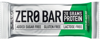 BioTech USA Zero Bar, proteinová tyčinka, 50 g Příchuť: Čokoláda/Oříšek