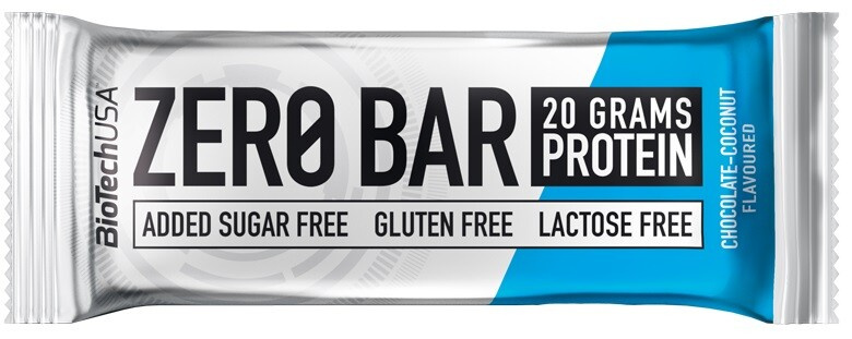 BioTech USA Zero Bar, proteinová tyčinka, 50 g Příchuť: Čokoláda/Kokos