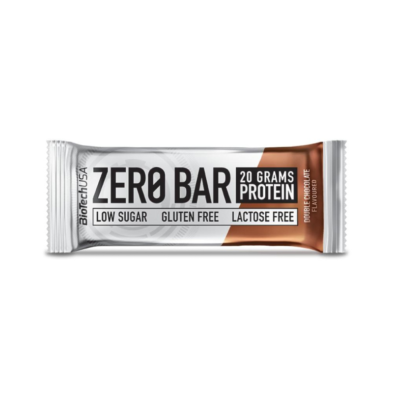 BioTech USA Zero Bar, proteinová tyčinka, 50 g Příchuť: Čokoláda