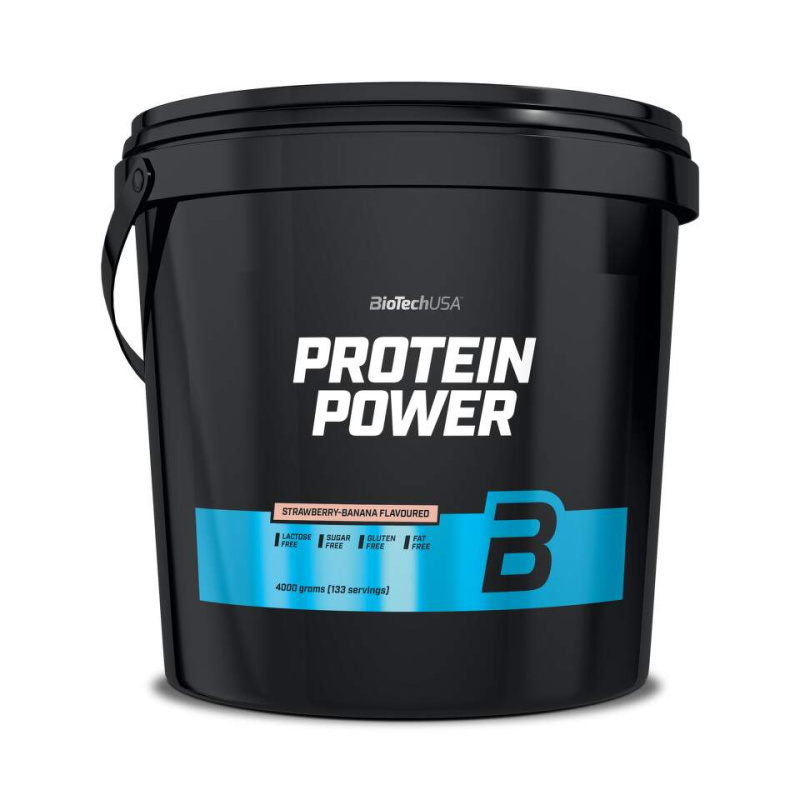 BioTech USA Protein Power 4000 g Příchuť: Jahoda/Banán