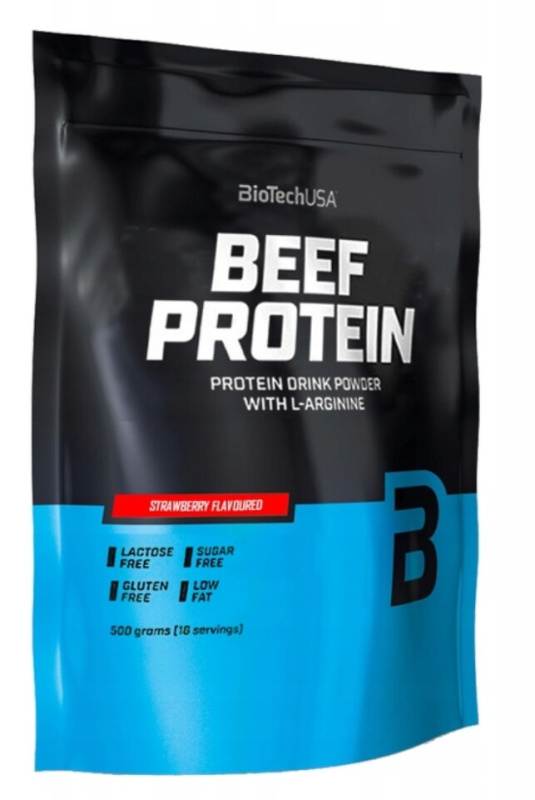 Biotech USA BiotechUSA Beef Protein 500 g - jahoda