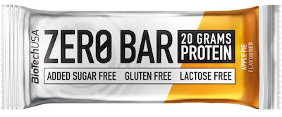 BioTech USA Zero Bar, proteinová tyčinka, 50 g Příchuť: Jablečný koláč
