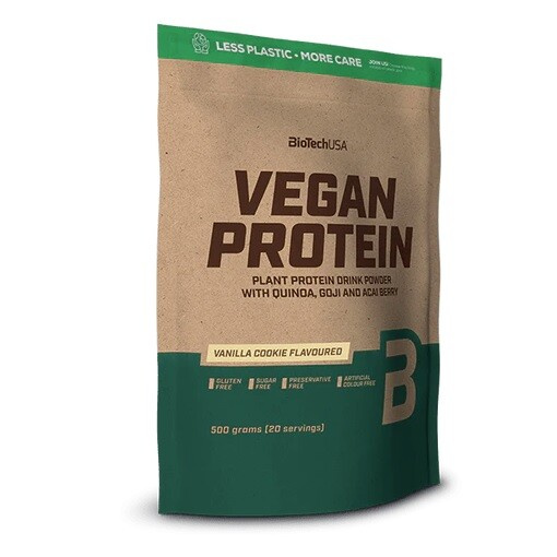 BioTech USA Vegan Protein, 2000 g Příchuť: Vanilka/Sušenka