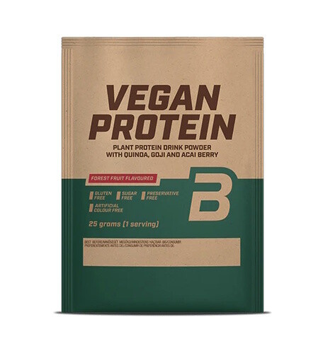 BioTech USA Vegan Protein, TESTER 25 g Příchuť: Lesní ovoce