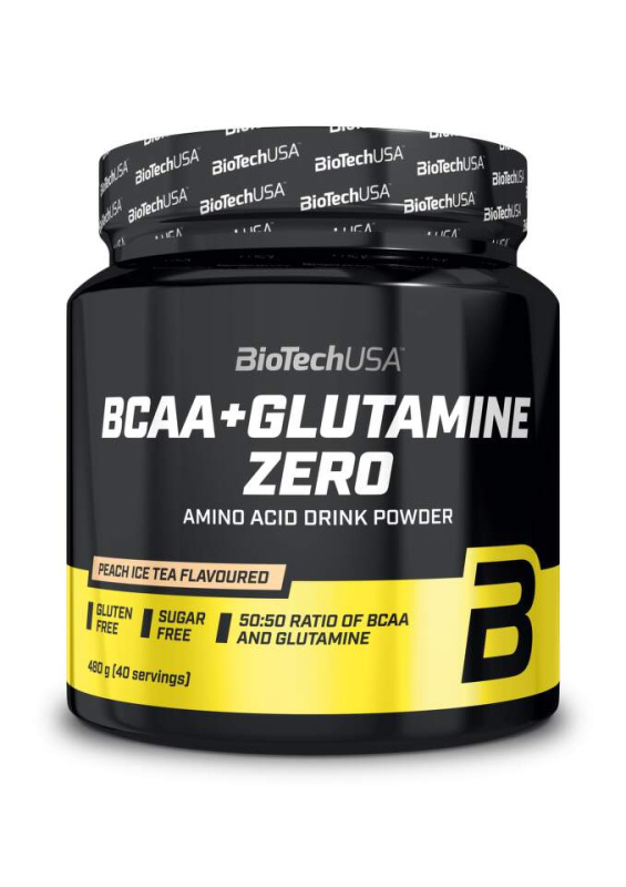Biotech USA BiotechUSA BCAA + Glutamine Zero 480 g - broskvový ledový čaj