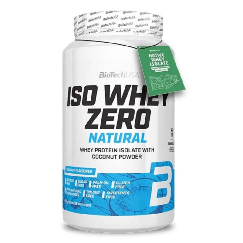 BiotechUSA Iso Whey Zero Natural 908 g - kokos