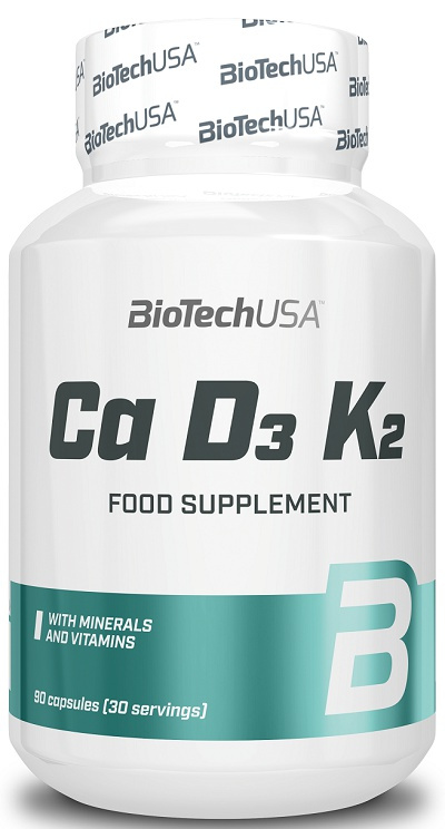Biotech USA BiotechUSA Ca+D3+K2 90 kapslí