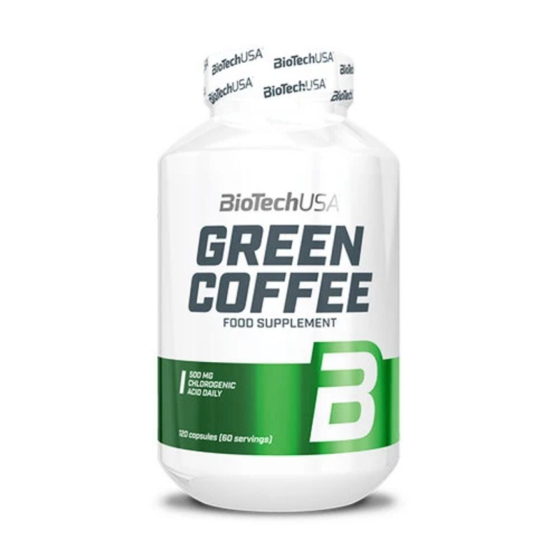 BioTech USA Green Coffee, Zelená káva, 120 kapslí