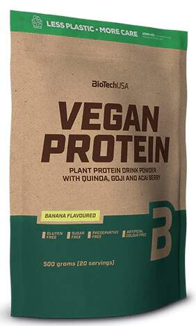 BioTech USA Vegan Protein, 500 g Příchuť: Banán