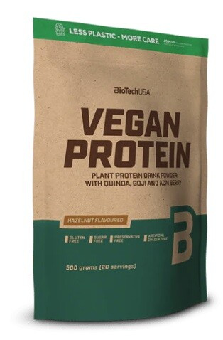 BioTech USA Vegan Protein, 500 g Příchuť: Lískový oříšek
