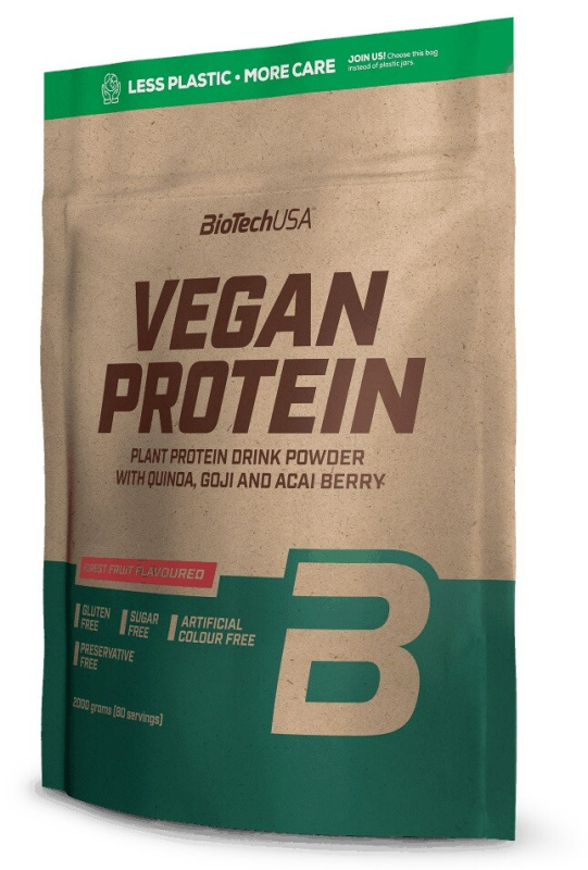BioTech USA Vegan Protein, 2000 g Příchuť: Lesní ovoce