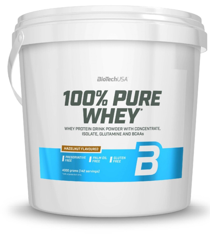 Biotech USA BioTechUSA 100% Pure Whey 4000 g - lískový oříšek