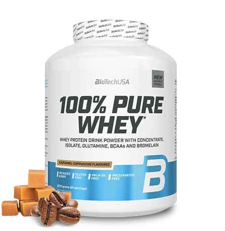 BioTechUSA 100% Pure Whey 2270 g - karamel/cappuccino