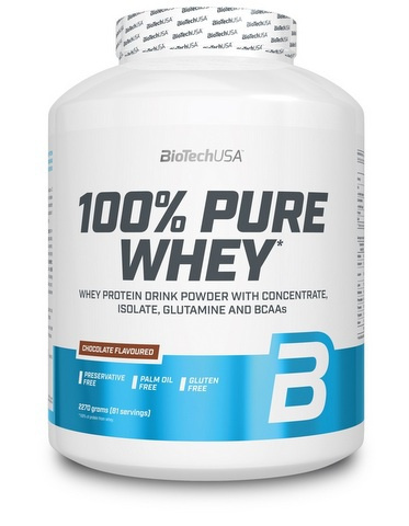 BioTech USA 100% Pure Whey Protein, 2270 g Příchuť: Salted Caramel