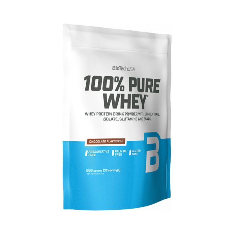 BioTech USA 100% Pure Whey Protein, 1000 g Příchuť: Malinový cheesecake