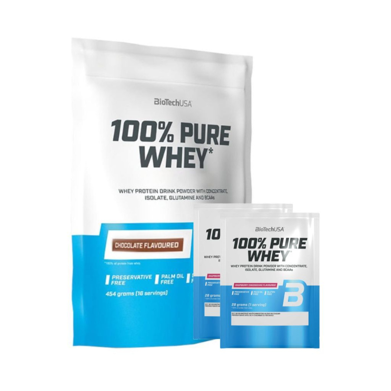 BioTech USA 100% Pure Whey Protein, 454 g Příchuť: Vanilka