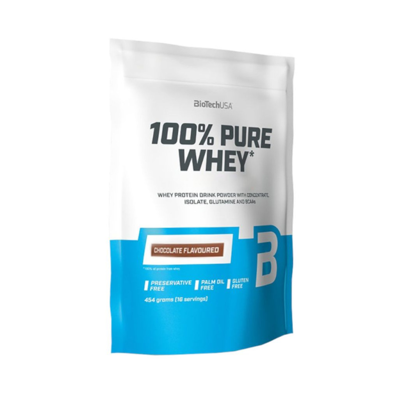 BioTech USA 100% Pure Whey Protein, 454 g Příchuť: Banán