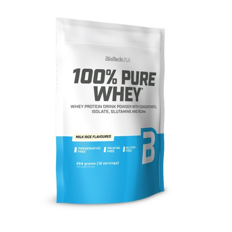 BioTech USA 100% Pure Whey Protein, 454 g Příchuť: Mléčná rýže