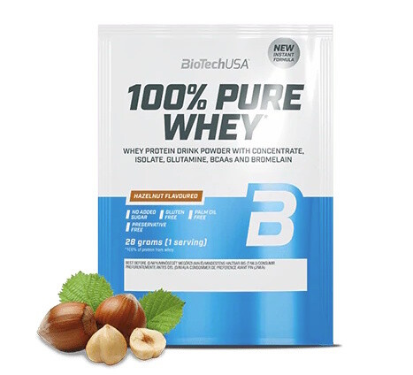 Biotech USA BioTechUSA 100% Pure Whey 28 g - lískový oříšek