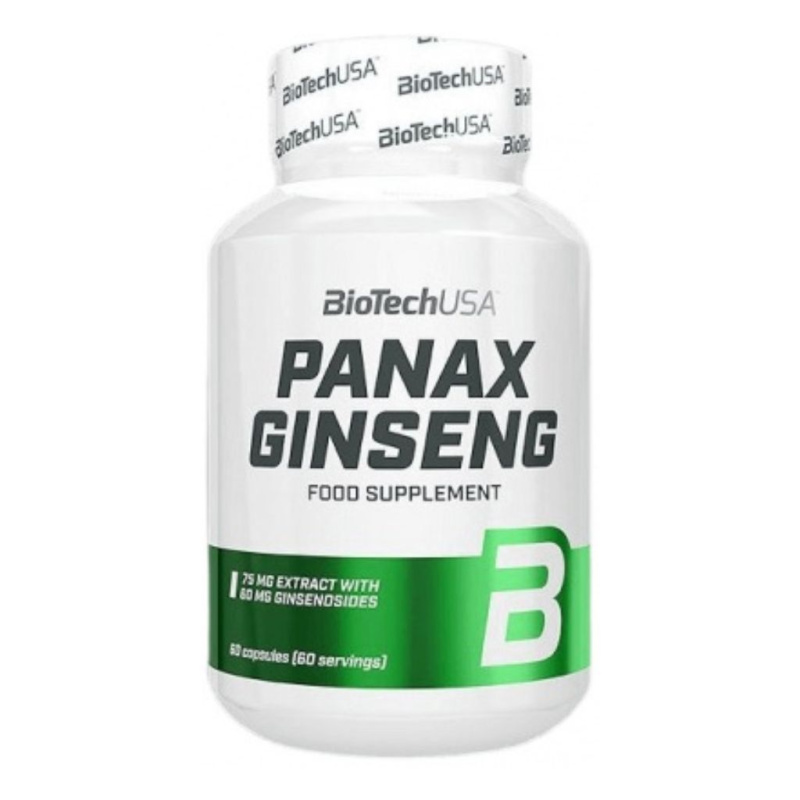 BiotechUSA Panax Ginseng (korejský ženšen) - 60 kapslí