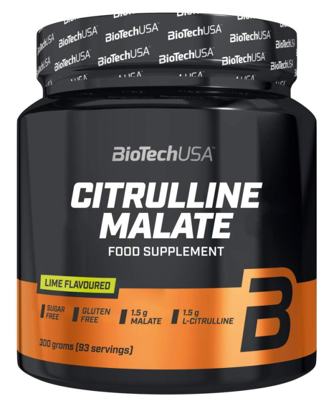 BioTech USA Citrulline Malate, 300 g Příchuť: Limetka