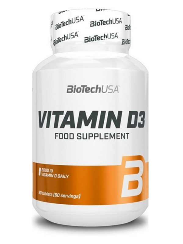 BioTech USA Vitamín D3 60 tablet