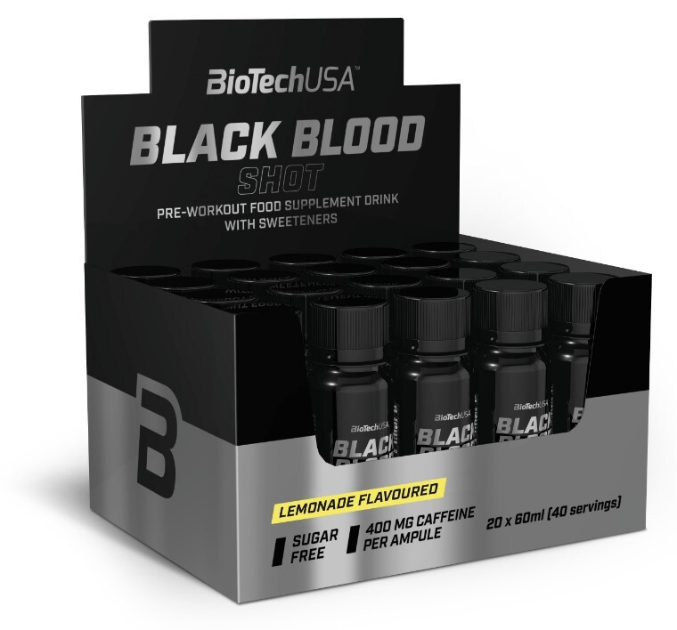 BiotechUSA Black Blood Shot 60 ml - citronáda