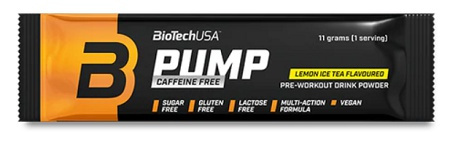 Biotech USA BiotechUSA Pump Caffeine free 11 g - citronový ledový čaj