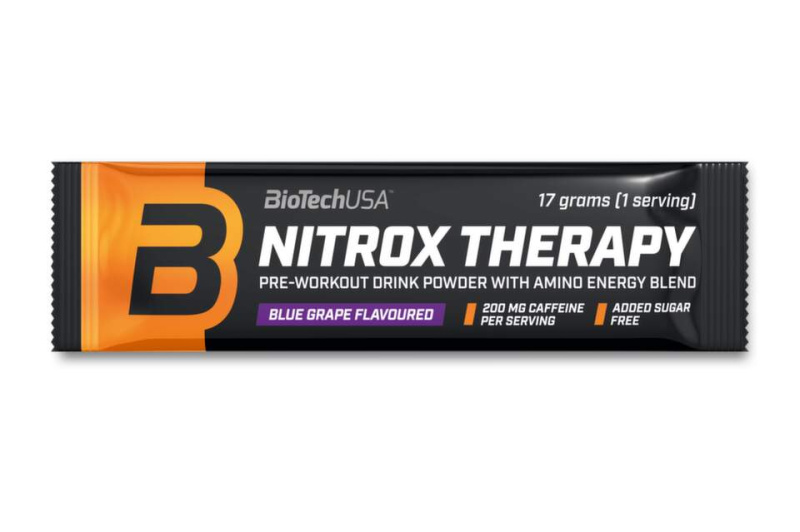 BioTech USA NitroX Therapy, TESTER 17 g Příchuť: Tropické ovoce