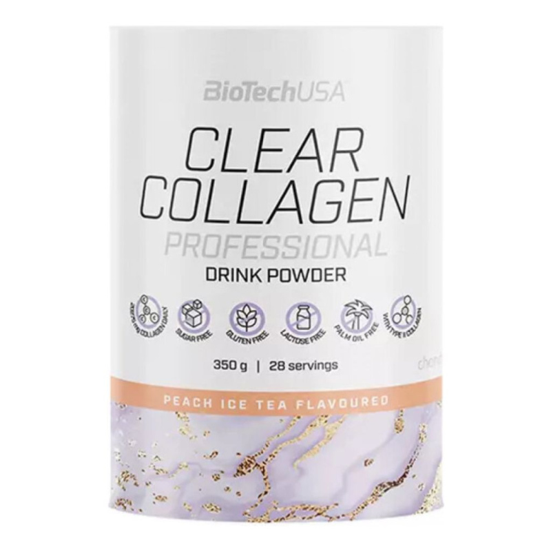 BioTech USA Clear Collagen Professional, 350 g Příchuť: Růže/Granátové jablko