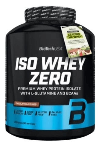 BioTech USA ISO Whey Zero, Protein bez laktózy, 2270 g Příchuť: Latte
