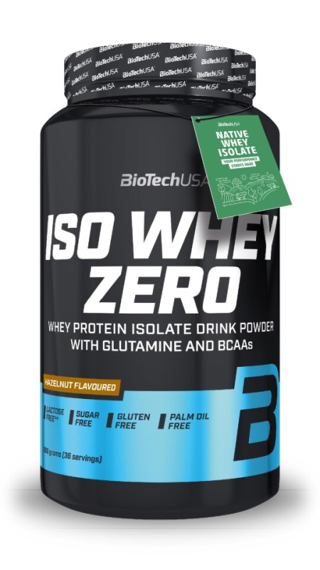 BioTechUSA Iso Whey Zero 908 g - lískový oříšek