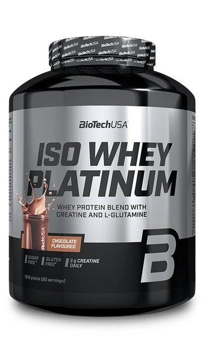 BiotechUSA Iso whey platinum 1816 g - čokoláda