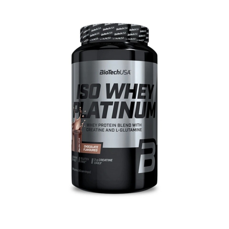 BiotechUSA Iso whey platinum 908 g - čokoláda