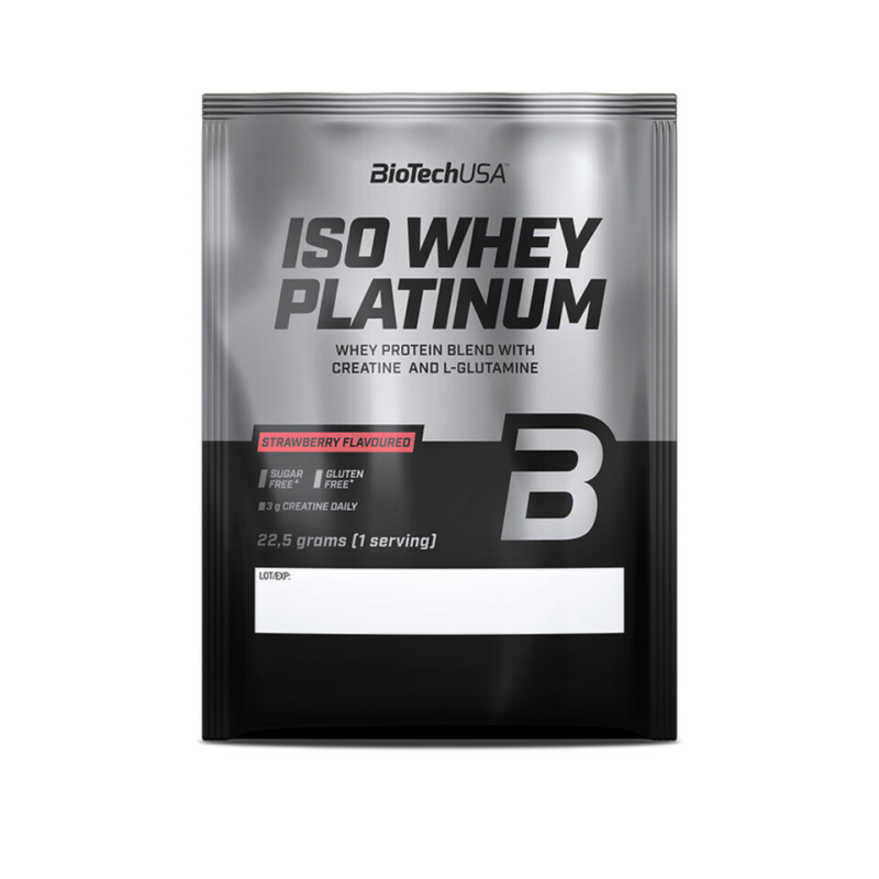 BioTechUSA Iso Whey Platinum 22,5 g - jahoda