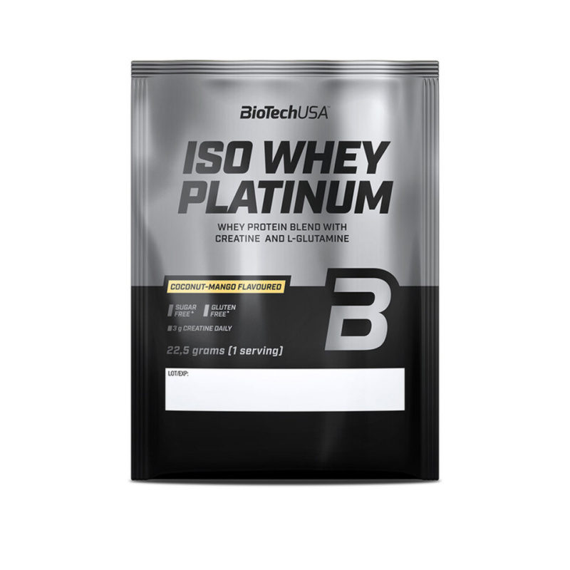 BioTechUSA Iso Whey Platinum 22,5 g - kokos a mango