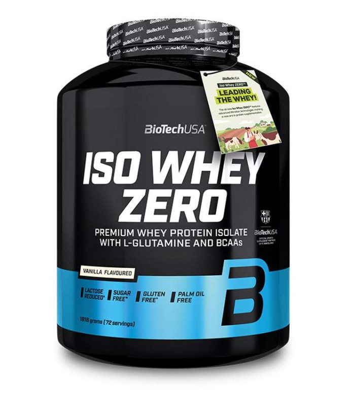 BioTech USA ISO Whey Protein Zero, 1816 g Příchuť: Vanilka