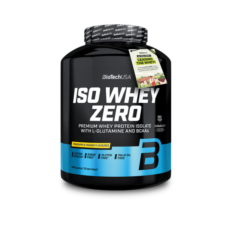 BioTech USA ISO Whey Protein Zero, 1816 g Příchuť: Mango/Ananas