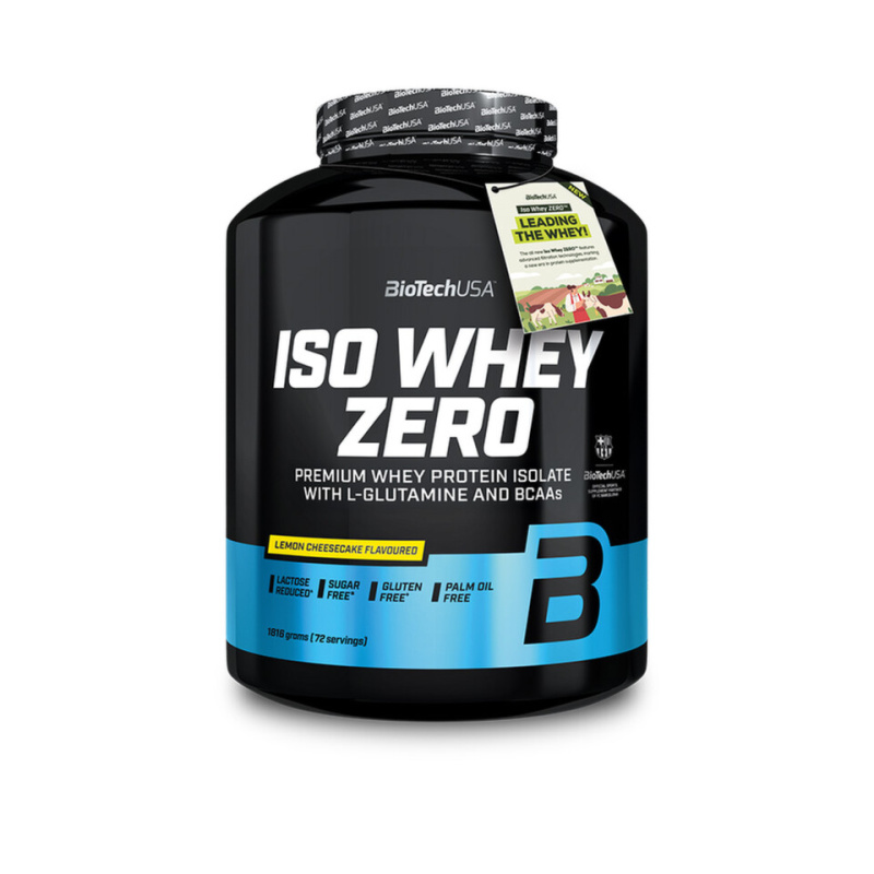 BioTech USA ISO Whey Protein Zero, 1816 g Příchuť: Citrónový cheesecake