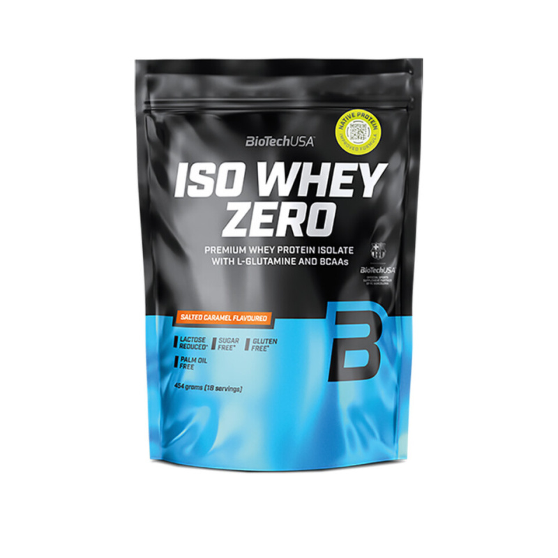 BioTechUSA Iso Whey Zero 454 g - slaný karamel