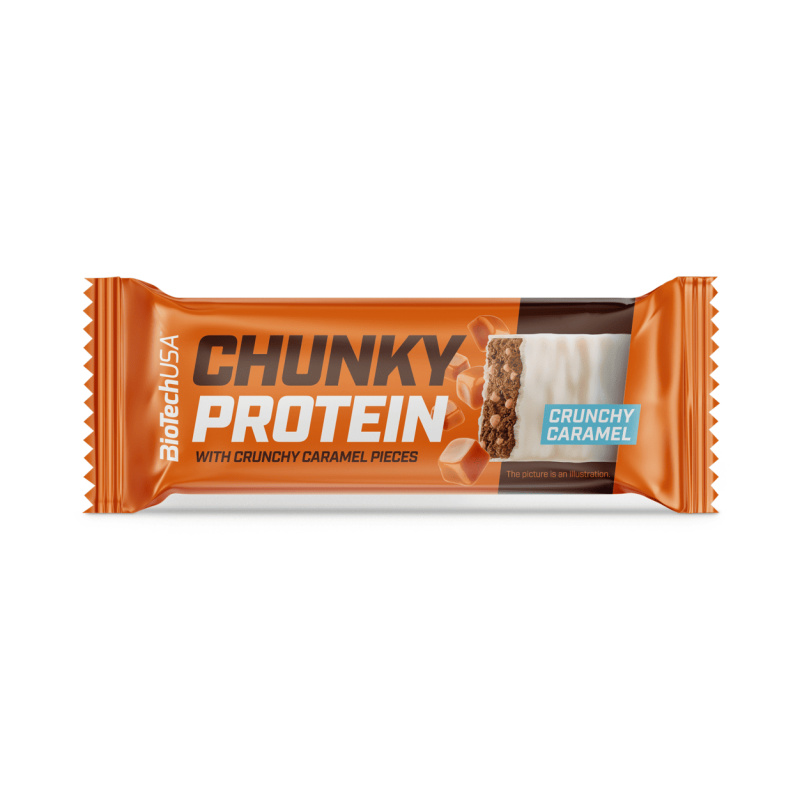 Biotech USA BioTechUSA Chunky Protein Bar 50 g - Crunchy Caramel